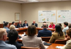 Representatives discussing property tax reforms in Florida