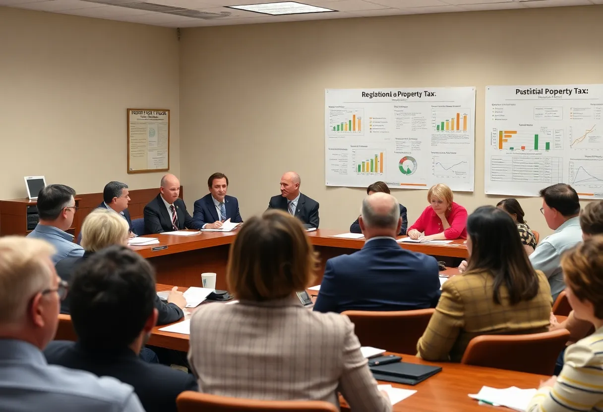 Representatives discussing property tax reforms in Florida