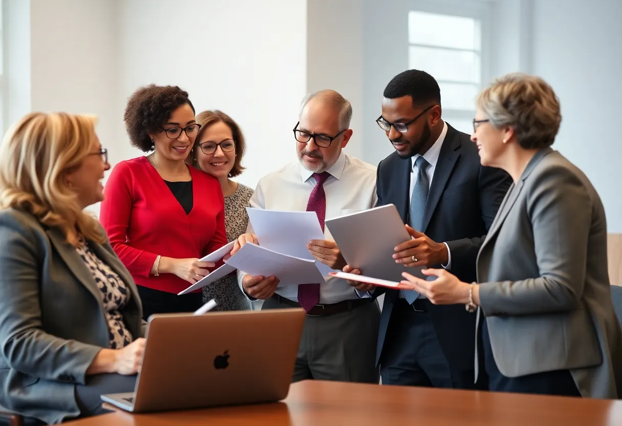 Trustees of Florida State University engaged in discussion at a meeting