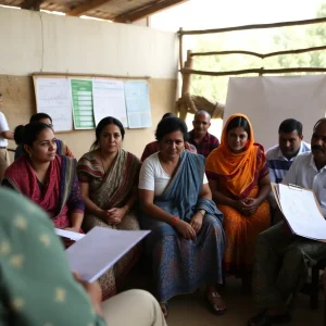 Residents discussing rural healthcare needs at a forum in Lake City.