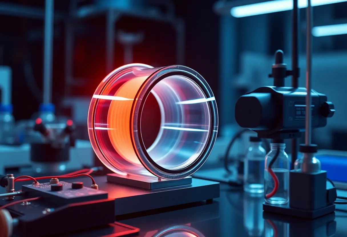 Visual representation of magnetic technologies and research collaboration