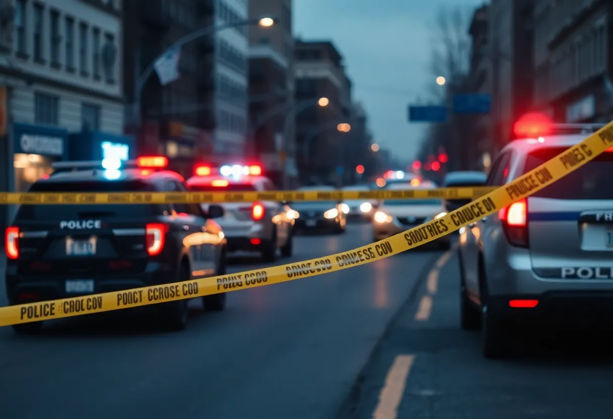 Police processing a shooting scene in Tallahassee