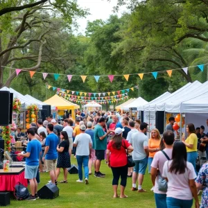 A lively community festival in Tallahassee showcasing culture and music.