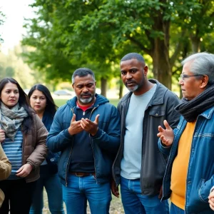 Residents of Tallahassee discussing safety awareness