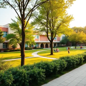 Vibrant school landscape in Tallahassee