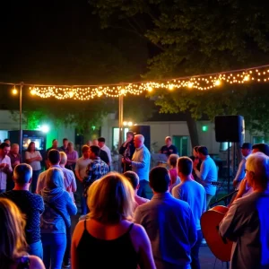 A lively benefit concert with local songwriters performing.