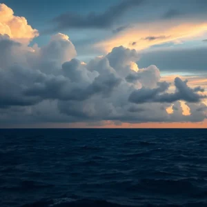 Potential Tropical Storm Over Atlantic