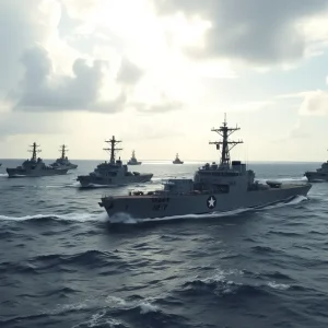 U.S. Navy Warships in Caribbean