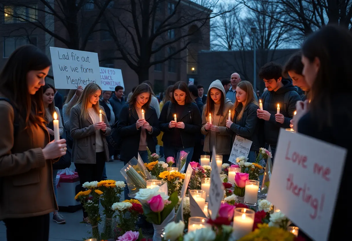 Vigil for Activist at University