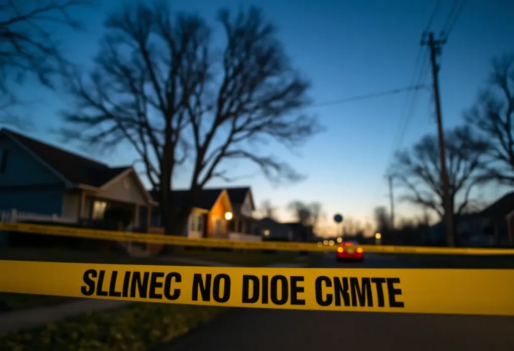 Police tape at a crime scene in Big Bend