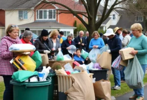 Residents participating in the Cash for Trash event in Tallahassee.