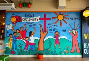 Charlie Kirk Mural Unveiling