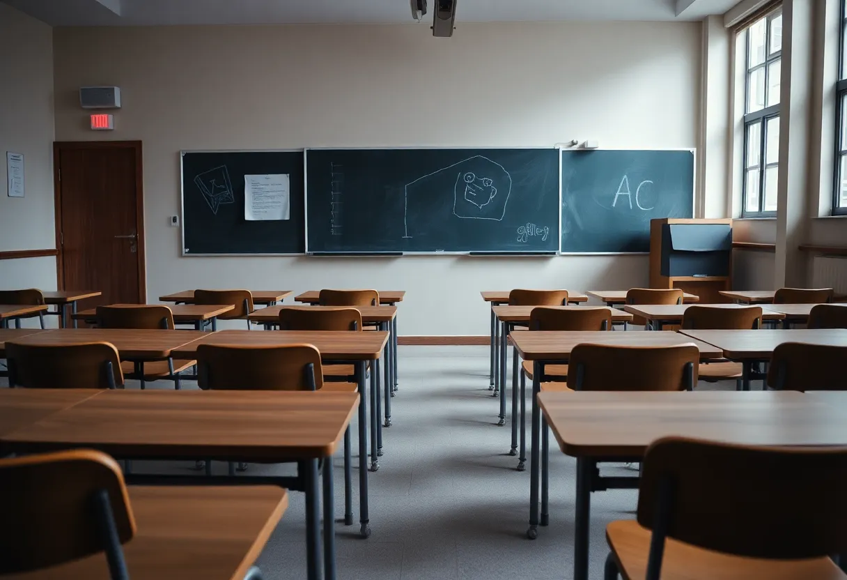 Classroom After Teacher Resignation