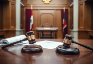 Courtroom Setting for Legal Proceedings