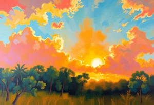 Landscape painting by Dean Gioia illustrating the natural beauty of Tallahassee
