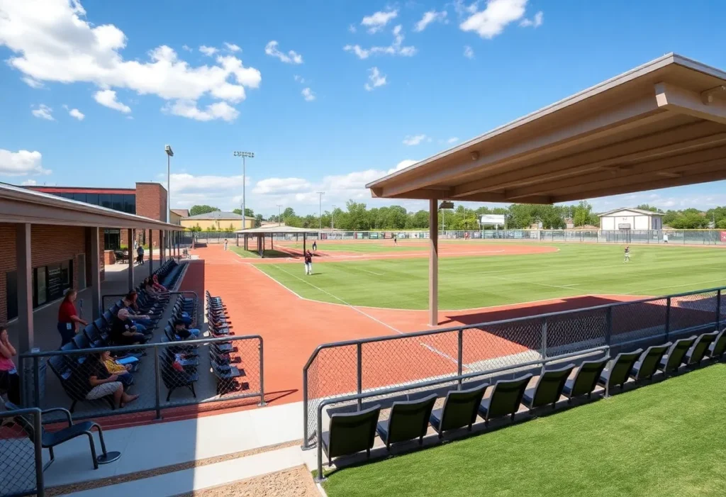 Renovated Eagle Ballpark exterior view