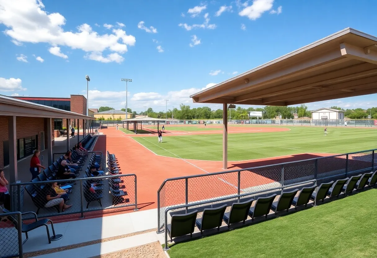 Renovated Eagle Ballpark exterior view