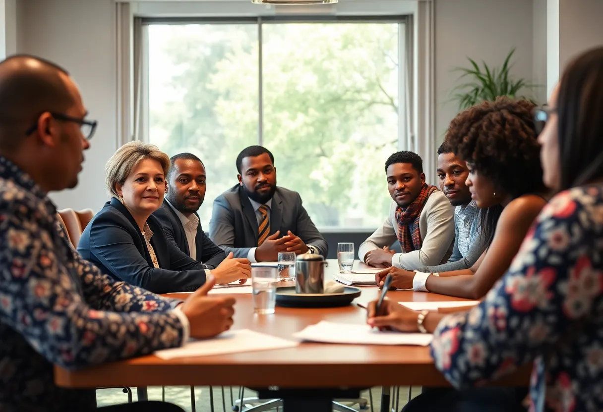 Local leaders discussing workforce development and talent pipeline strategies