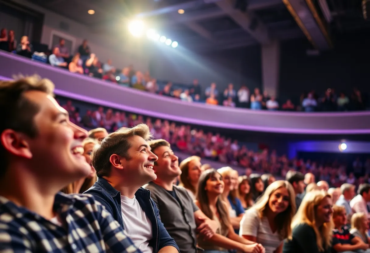 Audience enjoying a comedy show