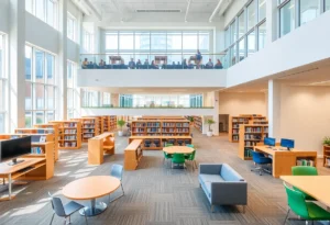 Interior view of the newly renovated Leon County Main Library