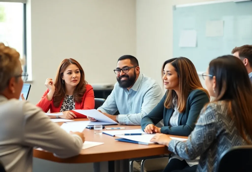 Leon County School Board members in discussion