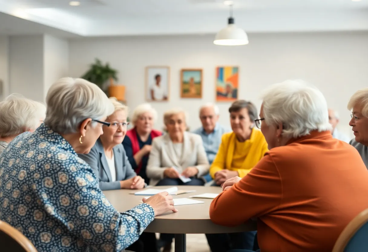 Seniors engaging in a community leadership program at the Tallahassee Senior Center