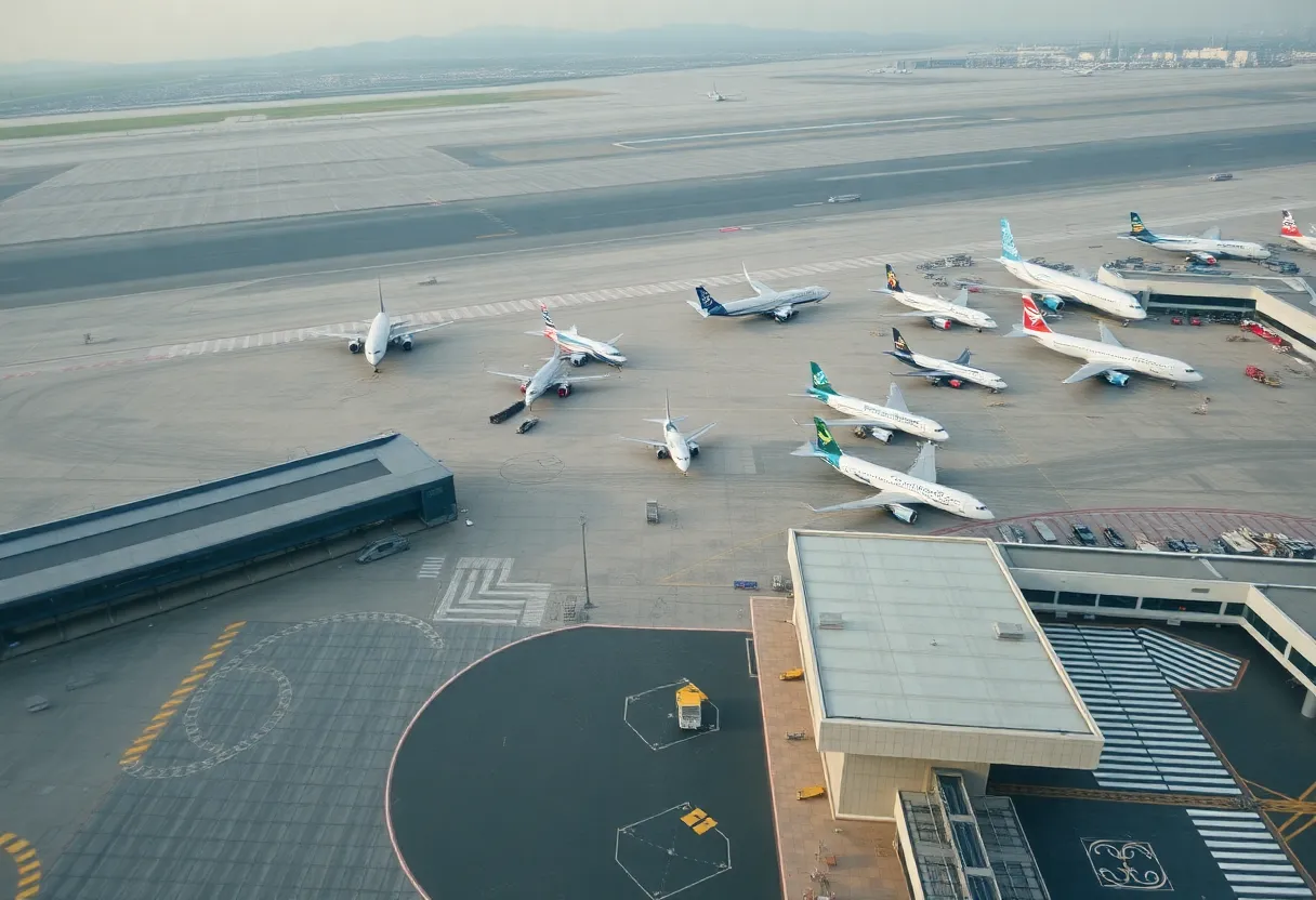 Empty terminal at Tallahassee International Airport