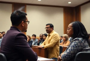 Community discussion at Tallahassee City Hall