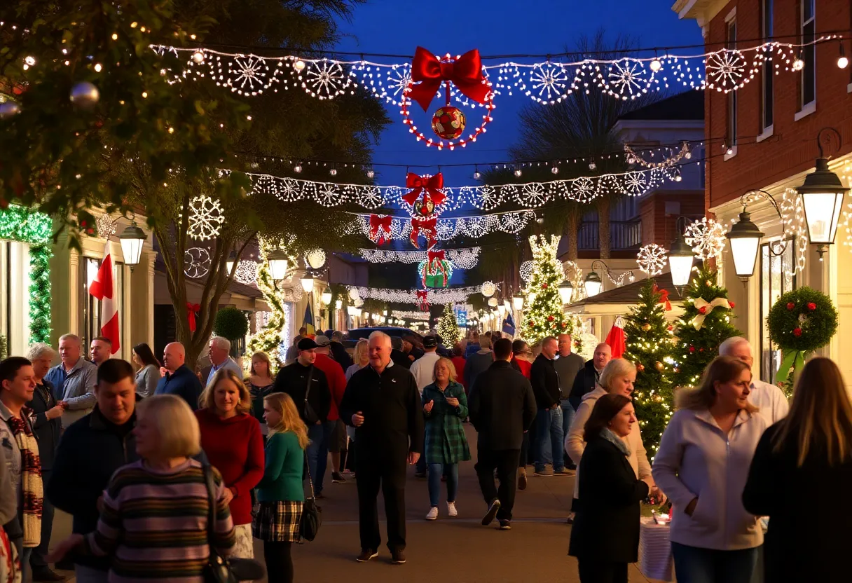 Community gathering during Tallahassee holiday events