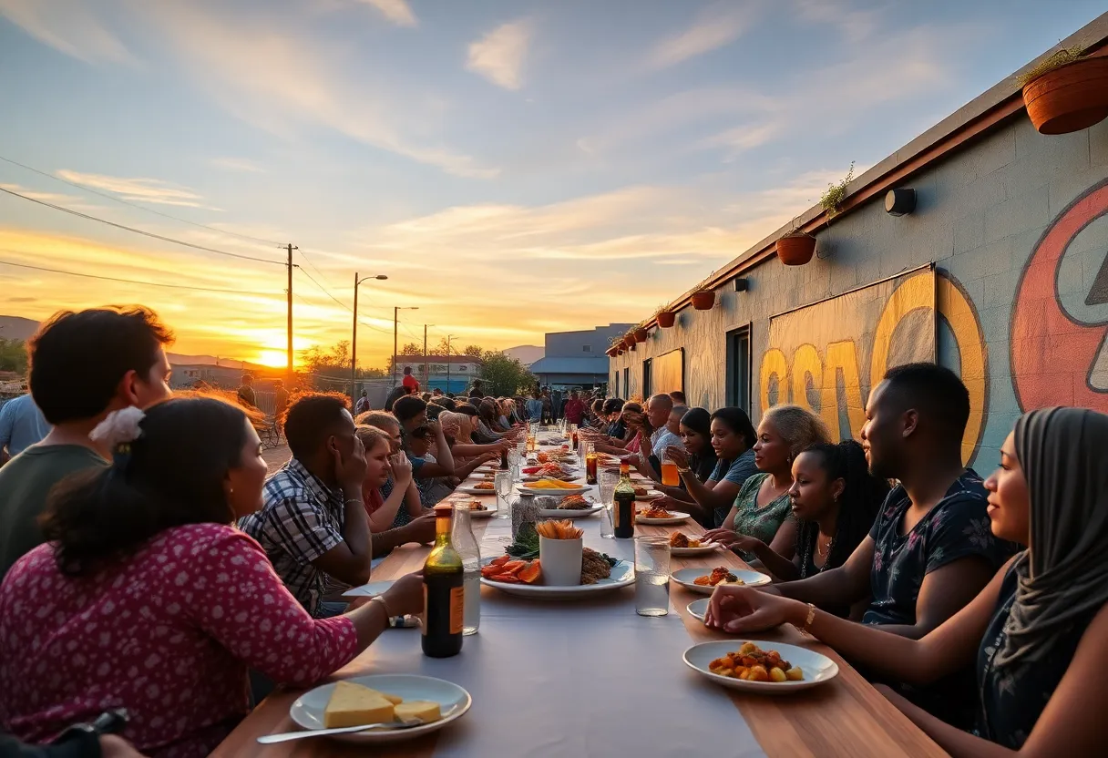 Community members gathered at The Longest Table event in Tallahassee.