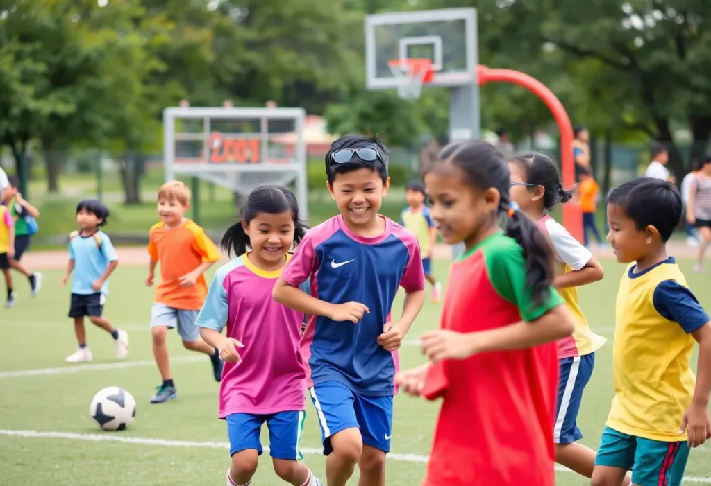 Children participating in youth sports in Tallahassee