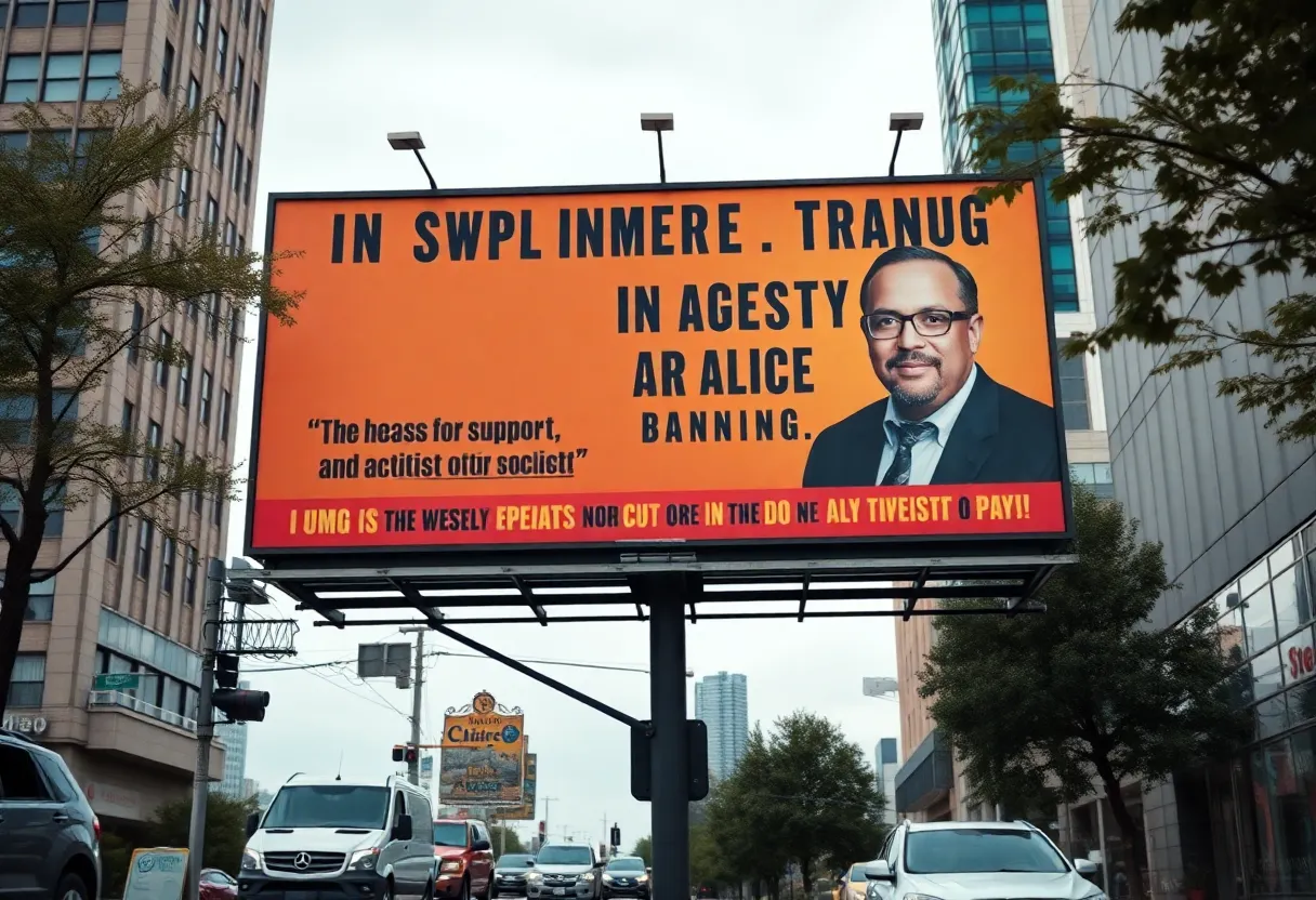 Tribute Billboard for Activist