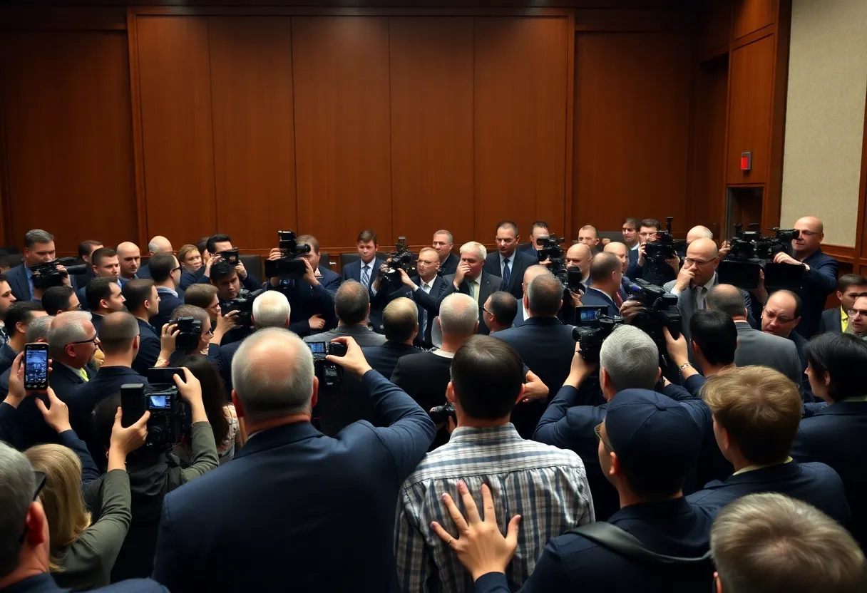 Tyler Robinson High-Profile Trial Scene