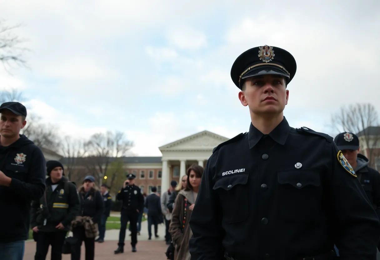 University Campus After Assassination Incident