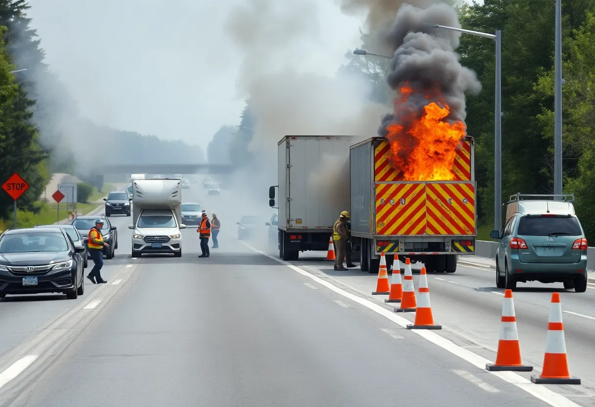 Vehicle Fire on Florida's Turnpike