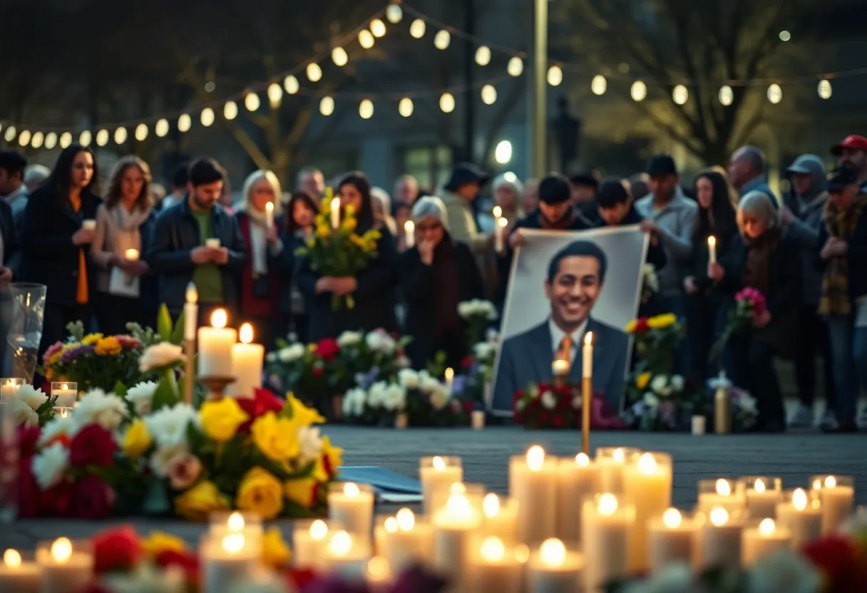 Vigil for a Fallen Public Figure